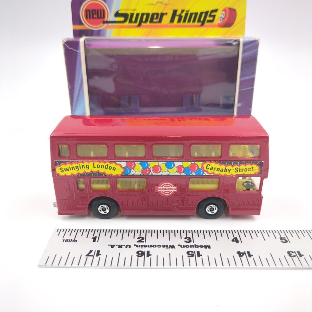 Matchbox Super Kings K-15 The Londoner Double Decker Bus Vintage Diecast w Box - Picture 2 of 9
